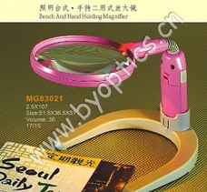 便携实用的折叠带照明放大镜 小物件大作为